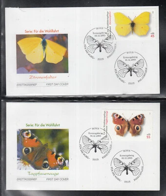 Germany 2005:  Insect Butterfly of 5 beautiful FDC - Image 1 of 3