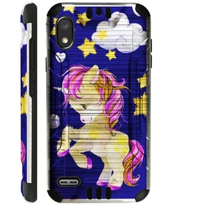 SILVERGUARD For TCL A2X A2 A1 Hybrid Phone Case Cover KICKING UNICORN - Zdjęcie 1 z 3
