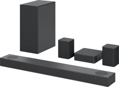 LG S75QR 5.1.2 Soundbar and Subwoofer + Surround Speakers Atmos DTS:X Black - Image 1 of 4