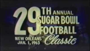 1963 Sugar Bowl Football DVD Ole Miss vs Arkansas Vaught Broyles Sound FREE SHIP - Bild 1 von 4