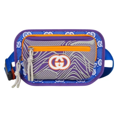 Authentic Gucci GG Jersey Nylon Rubber Waist Shoulder Belt Bag 752102 $1200 - Image 1 of 4