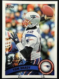 Lista de verificación Topps Record Breaker #204 New England Patriots de Tom Brady 2011 - Imagen 1 de 2