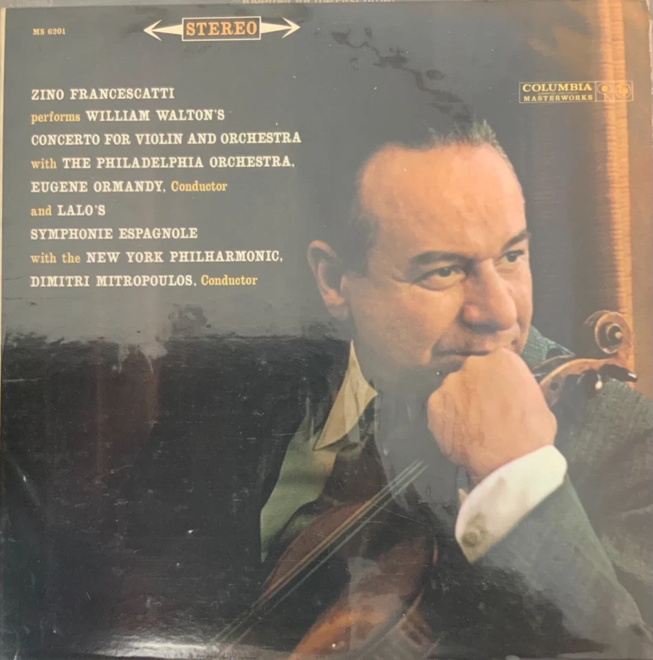 WALTON-CONCERTO FOR VIOLIN-FRANCESCATTI-ORIGINAL COLUMBIA MS-6201 VINYL-VINTAGE - Image 1 of 1