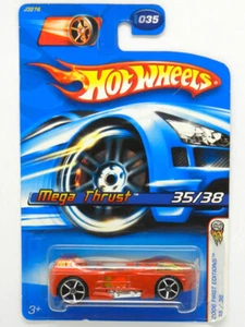 Coche diecast Hot Wheels 2006 primeras ediciones mega empuje escala 35/38 1/64 Japón - Imagen 1 de 3
