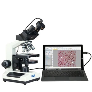 Phase Contrast & Brightfield Lab Compound Clinical Microscope+5MP Digital Camera - Picture 1 of 8