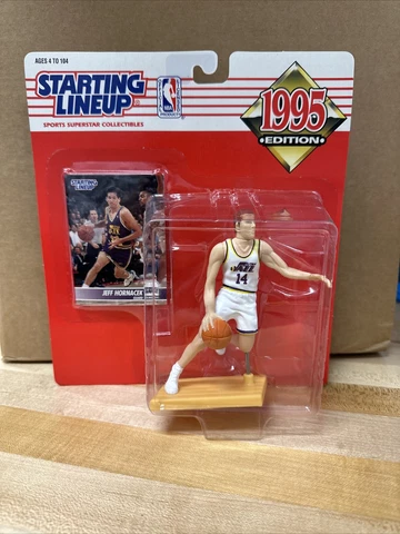 JEFF HORNACEK UTAH JAZZ NBA STARTING LINEUP ACTION FIGURE (1995) Box 113 Cover