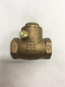 3/4" Swing Check Valve FxF Thread 200WOG NSF61-8 - Picture 1 of 3