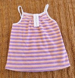 Neu mit Etikett Janie and Jack Mädchen Frottee ärmelloses Shirt Bluse Größe 5 - Bild 1 von 10