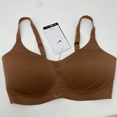 Nike Alate Minimalist Low Support Brown Padded Sports Bra Size Small Cup C-E - Image 1 of 4