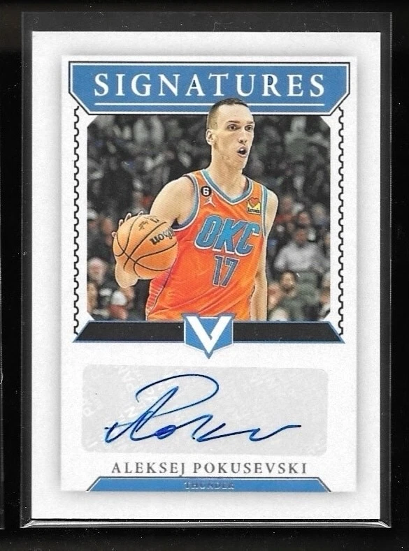 2022-23 Panini Chronicles Vertex Signatures Aleksej Pokusevski #VS-AKP (AU) - Image 1 of 2