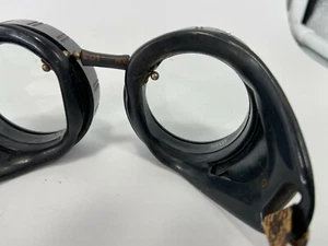 Gafas de aviador antiguas redondas de soldadura de seguridad vintage - Imagen 1 de 8