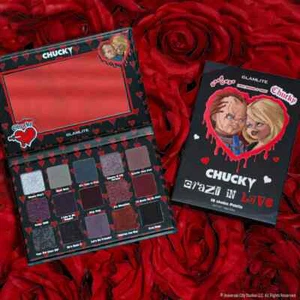 CHUCKY X GLAMLITE "CRAZY IN LOVE" EYESHADOW PALETTE - Picture 1 of 4