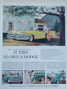 1959 vintage Dodge print ad. It pays to own a Dodge - Picture 1 of 1