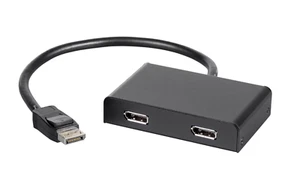 Monoprice 2-Port DisplayPort 1.2 to DisplayPort Multi-Stream Transport (MST) NEW - Picture 1 of 3