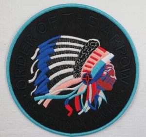 OA 6" Round Jacket Patch Chief BLK Felt Ghost Private Issue [OAX-12] - Picture 1 of 1
