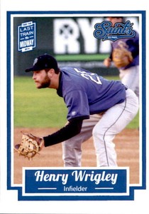 2014 St. Paul Saints Team Issue #29 Henry Wrigley San Carlos California CA Card