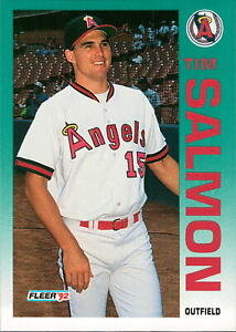 1992  Fleer Update  #U-10 Tim Salmon     California Angels (b)