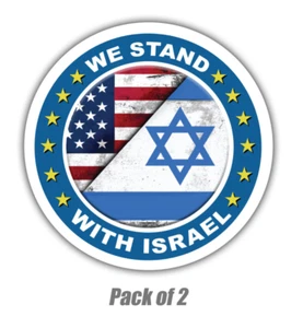 Calcomanía de vinilo vinilo sombrero duro soporte con Israel - Imagen 1 de 2