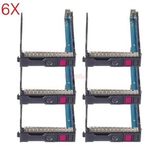 6-Pack 2.5" NVMe SAS SSD SATA Tray Caddy for HP DL380 DL360 G10 Gen10 727695-001 - Afbeelding 1 van 11