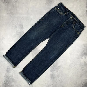 Vintage True Religion Y2K Selvedge Mens Jeans Rare Size 36x34 Streetwear 00’s - Picture 1 of 14