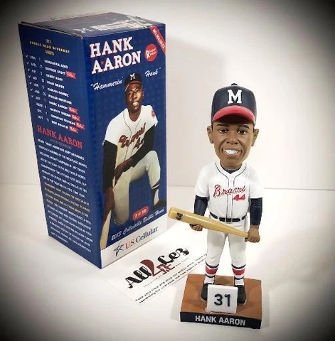 2013 MILWAUKEE BREWERS HANK AARON "40/30 SEASON" SGA BOBBLEHEAD ~ NIB Cover