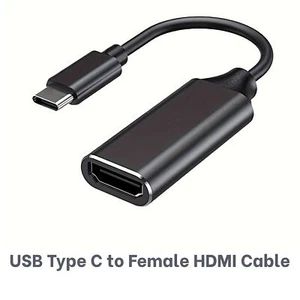 USB Type C to Female HDMI Cable 4K Adapter For TV Adapter Phone Tablet Laptop - Photo 1/7