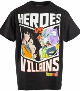 T-shirt Dragon Ball Z Heroes vs Villains Child Official Bioworld Shirt - Picture 1 of 2