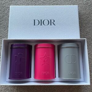 Brand New Authentic Christian Dior Tea Box Can Trio Gift Set Container Storage