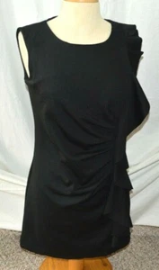 R J Story Women's Sleeveless Ponte Knit Sheath Dress Black Stretch Size M NWT - Picture 1 of 3