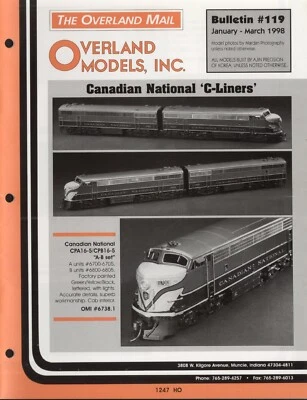catalogo rivista OVERLAND MODELS MAIL Bulletin 119  1998                E bb - Image 1 of 2