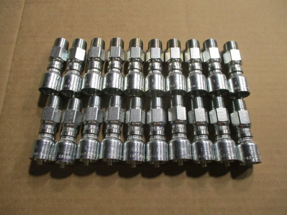 Оригинальные фитинги гидравлического шланга Parker 11343-6-4 штекерные поворотные трубы NPTF упаковка 20 шт. - Изображение 1 из 1