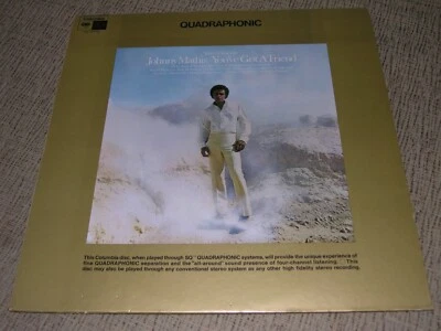 JOHNNY MATHIS (EX) 1972 You've Got A Friend (NM) Quadraphonic LP CQ30740  - Image 1 of 4