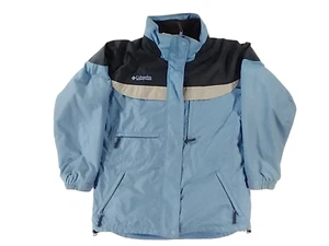Women's Columbia 3 n 1 Blue Grey Long Sleeve Fleece Shell Jacket Coat Size Large - Picture 1 of 11