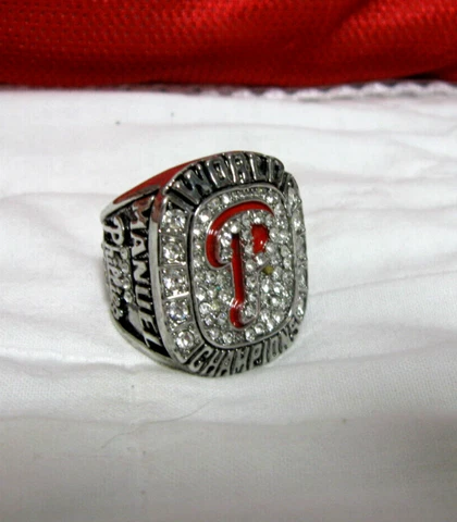 Philadelphia Phillies 2008 MLB World Champions Ring - Charlie Manuel  -  Size 11 Cover