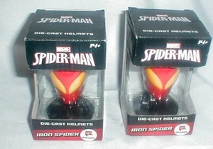 2 neue Marvel Iron Spider-Man Helme Maske Druckguss mit Display exklusives Geschenk - Bild 1 von 9