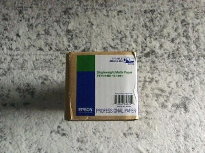 Epson S041746 Singleweight Matte Paper 17" X 131.2" (432mm x 40m) (1-Roll) - Image 1 of 3