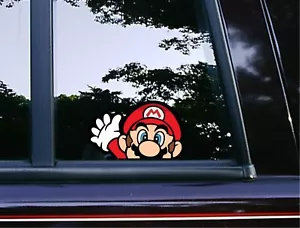Calcomanías de vinilo para coche Mario Peeker Peeking Peek Ventana Super Mario Switch pegatinas - Imagen 1 de 4
