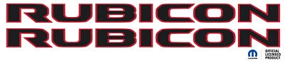 Adesivos de vinil laterais gráficos letras capô Jeep Rubicon Jl/Jt/Jk 2018-2025 - Imagem 1 de 4