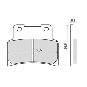 Pastiglie Freno RMS Organiche Kymco XCiting 400i Anteriore per APRILIA SHIVER GT - Picture 1 of 1