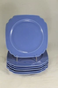 Set of 6 Vtg Mid Century Riviera Mauve 7" Salad Plates - Homer Laughlin Fiesta - Picture 1 of 3