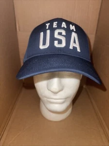 Team USA Olympic Apparel Hat Navy Snapback Baseball Cap OSFM Fanatics NEW - Picture 1 of 4