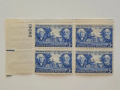 1947 US Stamps Washington and Lee University 3c Block of 4 Scott #947 MNH OG - Image 1 of 3