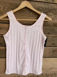 Girls art class ribbed button down tank Sz XL (14/16) pink - Picture 1 of 2