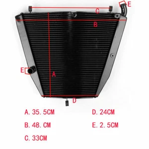 Motorcycle Aluminum Engine Cooling Radiators For Honda CBR1000RR 2006-2007 New - Picture 1 of 4