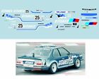 Décalcomanie pour miniature 1/43 BMW 635 - 24 heures de SPA 1983 -  A. PELIER...