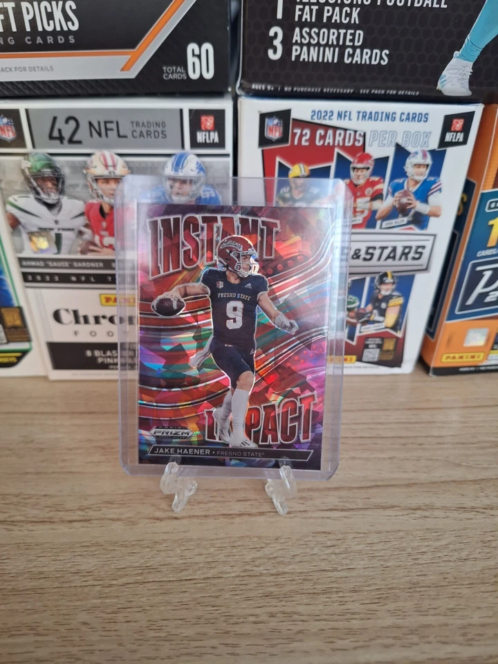 2023 Panini Prizm Draft Picks Instant Impact Jake Haener  - Image 1 of 2