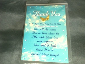 Welcome All Angels Ltd. Damen "Engelsflügel" Pin goldfarben Metall 3/4" breit neu - Bild 1 von 4