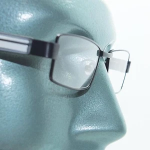 Reading Glasses Super Hi Tech Metro Metal Frame Jazz Black White Detail +2.50 - Picture 1 of 4
