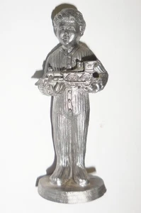 FIGURA DE PELTRE RICKER DE COLECCIÓN DISEÑO NIÑO Y TREN SIN RESERVA - Imagen 1 de 6