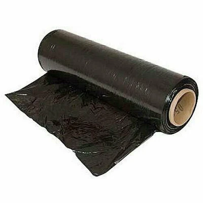 18" x 1500FT 80 Ga Pallet Wrap Stretch Film Shrink Hand Wrap 1500' Black 4 Rolls - Image 1 of 3